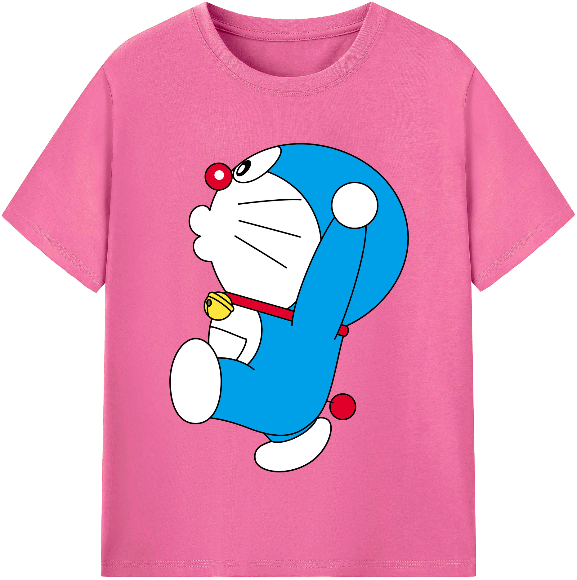 （画像用） ドラえもん Doraemon レディースカジュアルプリントTシャツ（綿100％）